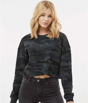 Women's Lightweight Crop Crewneck Sweatshirt