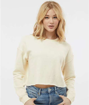 Women's Lightweight Crop Crewneck Sweatshirt