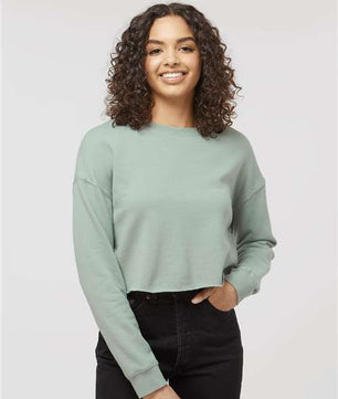 Women's Lightweight Crop Crewneck Sweatshirt