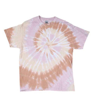 Multi-Color Spiral Tie-Dyed T-Shirt