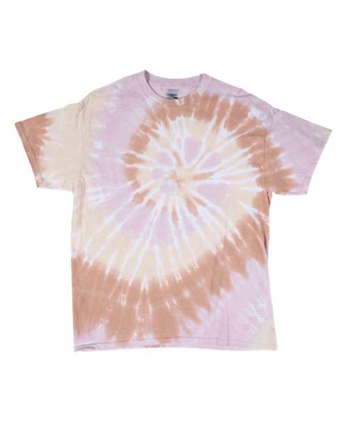 Multi-Color Spiral Tie-Dyed T-Shirt