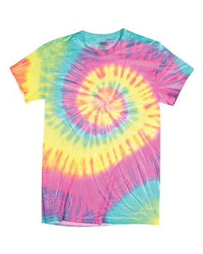 Multi-Color Spiral Tie-Dyed T-Shirt