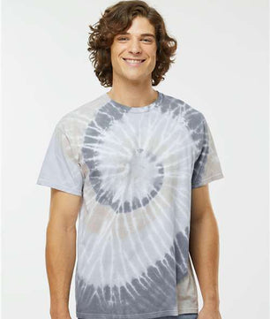 Multi-Color Spiral Tie-Dyed T-Shirt