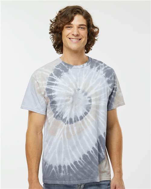 Multi-Color Spiral Tie-Dyed T-Shirt