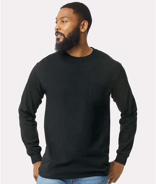 Ultra Cotton® Long Sleeve Pocket T-Shirt