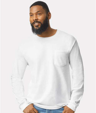 Ultra Cotton® Long Sleeve Pocket T-Shirt