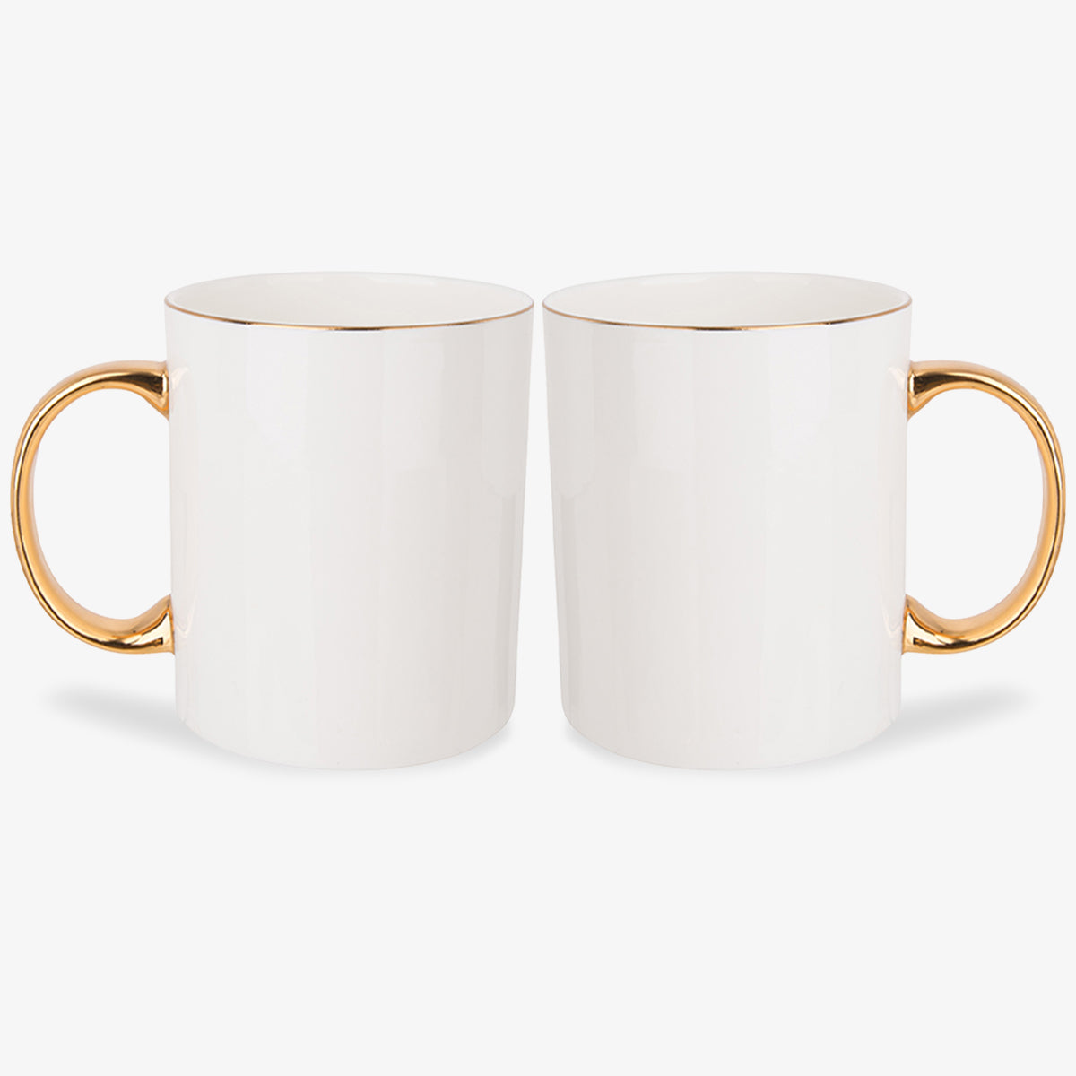 11 oz. Gold Rim with Handle