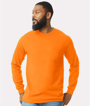 Ultra Cotton® Long Sleeve Pocket T-Shirt