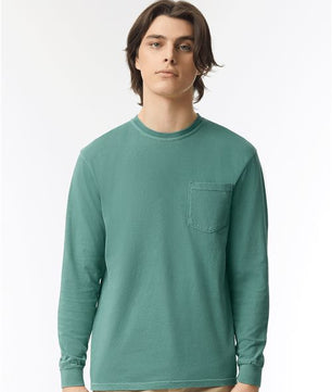 Garment-Dyed Heavyweight Long Sleeve Pocket T-Shirt