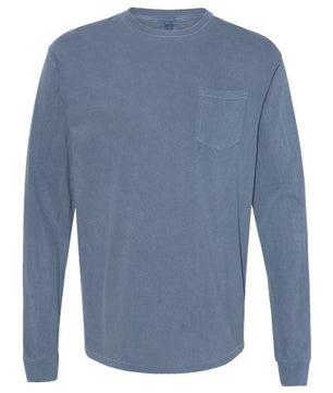 Garment-Dyed Heavyweight Long Sleeve Pocket T-Shirt