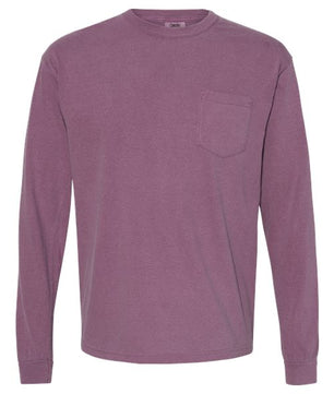 Garment-Dyed Heavyweight Long Sleeve Pocket T-Shirt