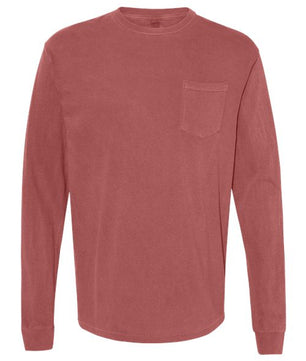 Garment-Dyed Heavyweight Long Sleeve Pocket T-Shirt