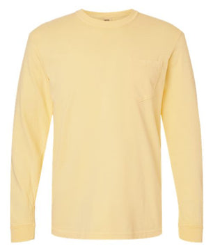 Garment-Dyed Heavyweight Long Sleeve Pocket T-Shirt