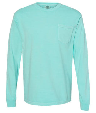 Garment-Dyed Heavyweight Long Sleeve Pocket T-Shirt