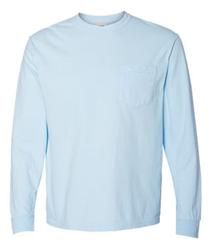 Garment-Dyed Heavyweight Long Sleeve Pocket T-Shirt