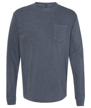 Garment-Dyed Heavyweight Long Sleeve Pocket T-Shirt