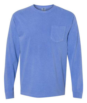 Garment-Dyed Heavyweight Long Sleeve Pocket T-Shirt