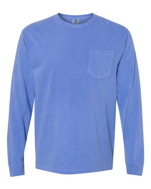 Garment-Dyed Heavyweight Long Sleeve Pocket T-Shirt