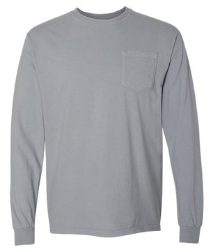 Garment-Dyed Heavyweight Long Sleeve Pocket T-Shirt