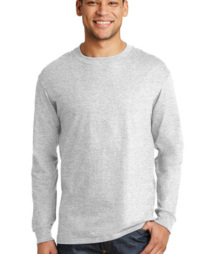 Hanes ®  Beefy-T ®  -  100% Cotton Long Sleeve T-Shirt.  5186