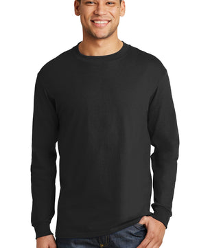 Hanes ®  Beefy-T ®  -  100% Cotton Long Sleeve T-Shirt.  5186