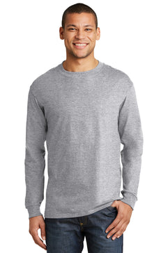 Hanes ®  Beefy-T ®  -  100% Cotton Long Sleeve T-Shirt.  5186