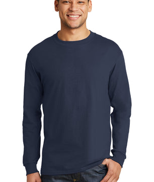 Hanes ®  Beefy-T ®  -  100% Cotton Long Sleeve T-Shirt.  5186