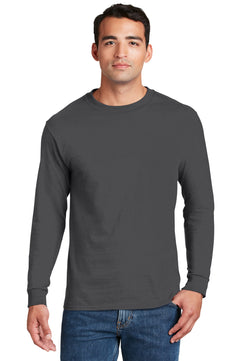 Hanes ®  Beefy-T ®  -  100% Cotton Long Sleeve T-Shirt.  5186