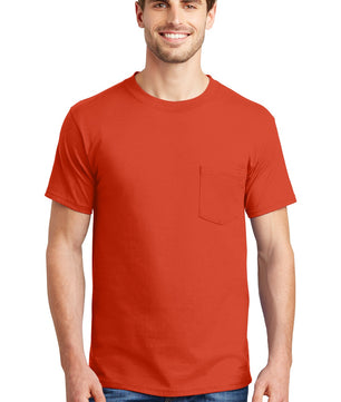 Hanes ®  Beefy-T ®  - 100% Cotton T-Shirt with Pocket. 5190