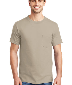 Hanes ®  Beefy-T ®  - 100% Cotton T-Shirt with Pocket. 5190