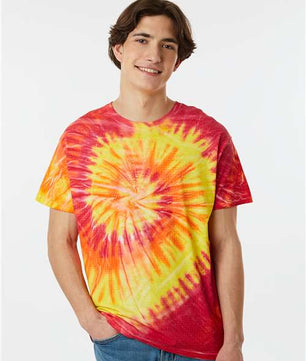 Multi-Color Spiral Tie-Dyed T-Shirt