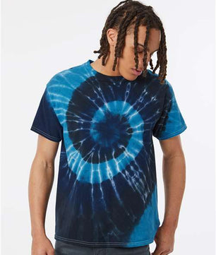 Multi-Color Spiral Tie-Dyed T-Shirt