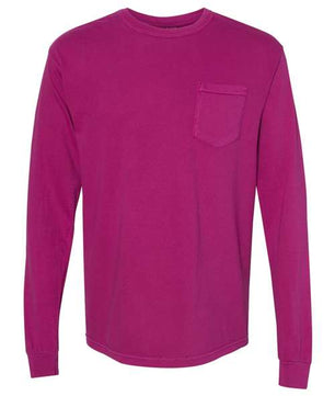 Garment-Dyed Heavyweight Long Sleeve Pocket T-Shirt