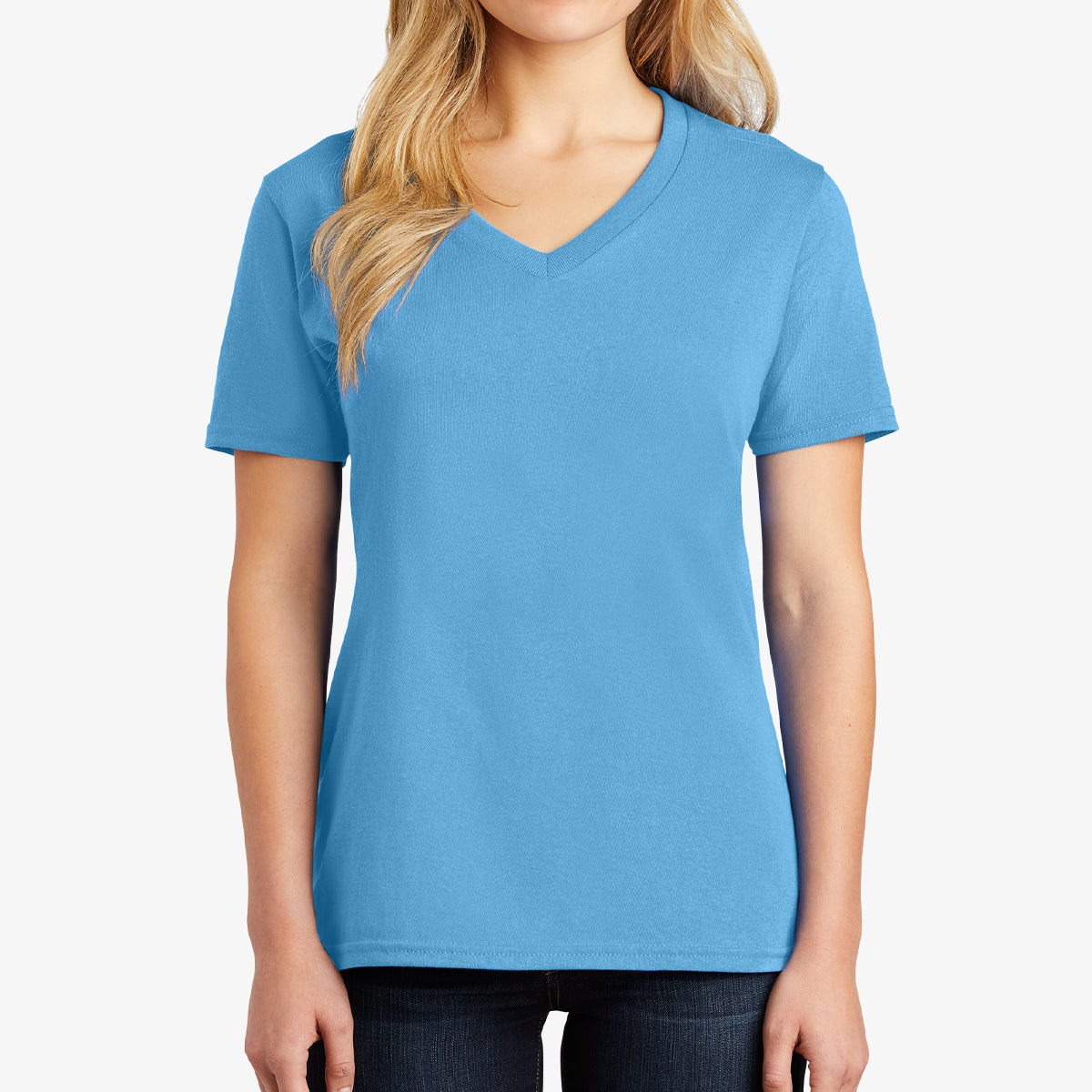 Women Core Cotton V-Neck Tee