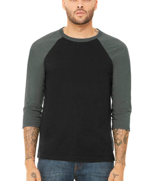 BELLA+CANVAS  ®  Unisex 3/4-Sleeve Baseball Tee. BC3200