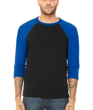 BELLA+CANVAS  ®  Unisex 3/4-Sleeve Baseball Tee. BC3200