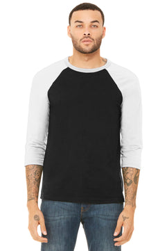 BELLA+CANVAS  ®  Unisex 3/4-Sleeve Baseball Tee. BC3200