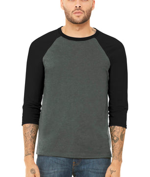 BELLA+CANVAS  ®  Unisex 3/4-Sleeve Baseball Tee. BC3200