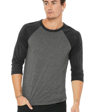 BELLA+CANVAS  ®  Unisex 3/4-Sleeve Baseball Tee. BC3200