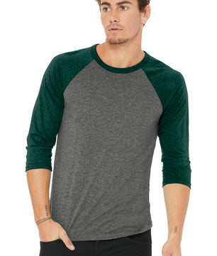 BELLA+CANVAS  ®  Unisex 3/4-Sleeve Baseball Tee. BC3200