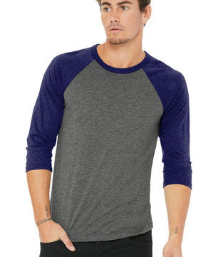BELLA+CANVAS  ®  Unisex 3/4-Sleeve Baseball Tee. BC3200