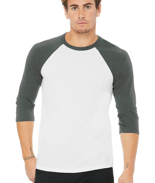 BELLA+CANVAS  ®  Unisex 3/4-Sleeve Baseball Tee. BC3200