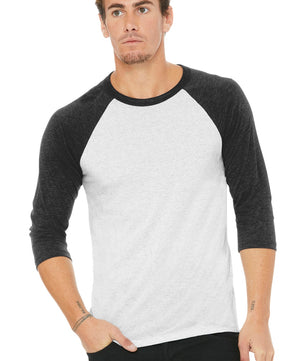 BELLA+CANVAS  ®  Unisex 3/4-Sleeve Baseball Tee. BC3200