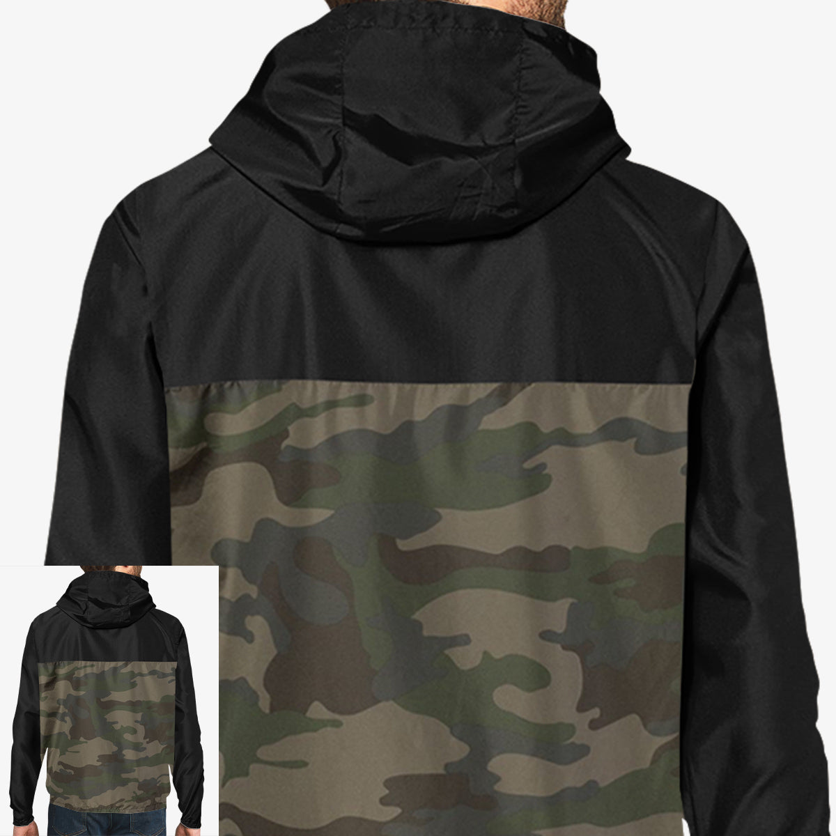 Men Windbreaker Full-Zip Jacket