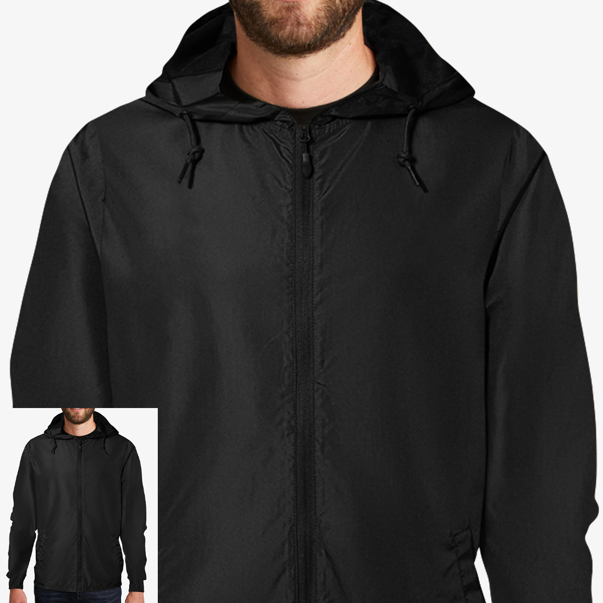 Men Windbreaker Full-Zip Jacket