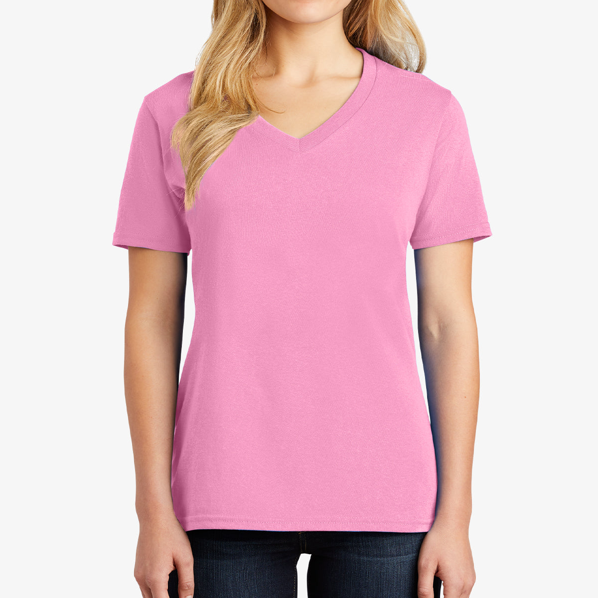 Women Core Cotton V-Neck Tee