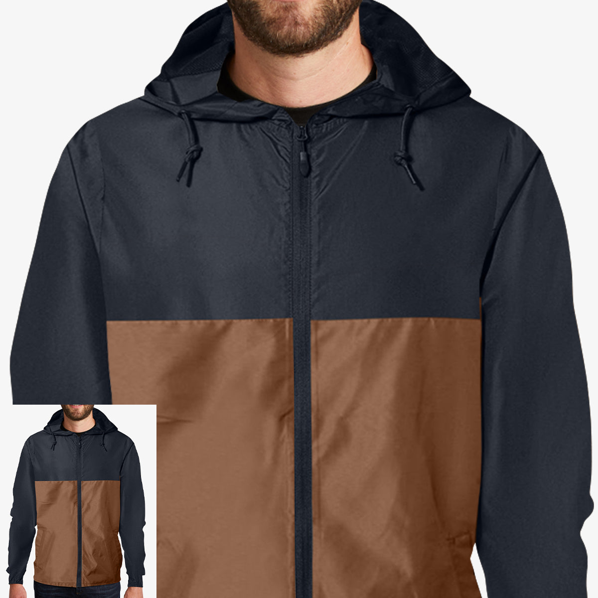 Men Windbreaker Full-Zip Jacket