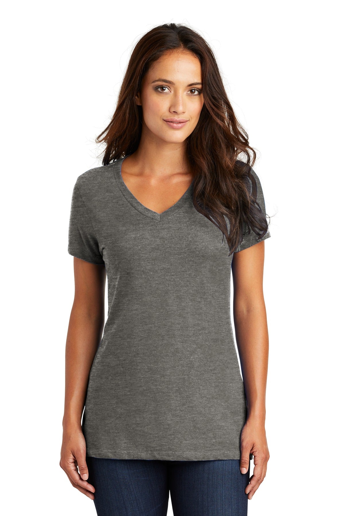 District ®  - Women's Perfect Weight ®  V-Neck Tee. DM1170L