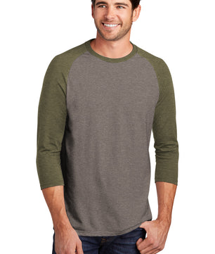 District  ®  Perfect Tri ®  3/4-Sleeve Raglan. DM136