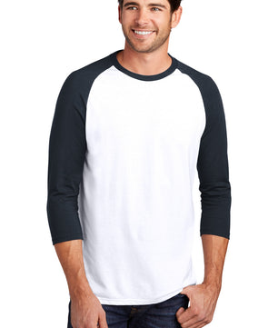 District  ®  Perfect Tri ®  3/4-Sleeve Raglan. DM136